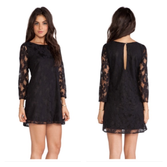 Show Me Your MuMu Dresses & Skirts - Show Me Your MuMu Witcher Dress Black Falling Lace